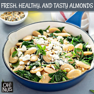 Almonds Blanched Sliced | Raw - 100% Natural | 1.5 Lb | High-Protein Almonds | Packed In New York Zip-Seal Bag For Exceptional Freshness By Oh Nuts