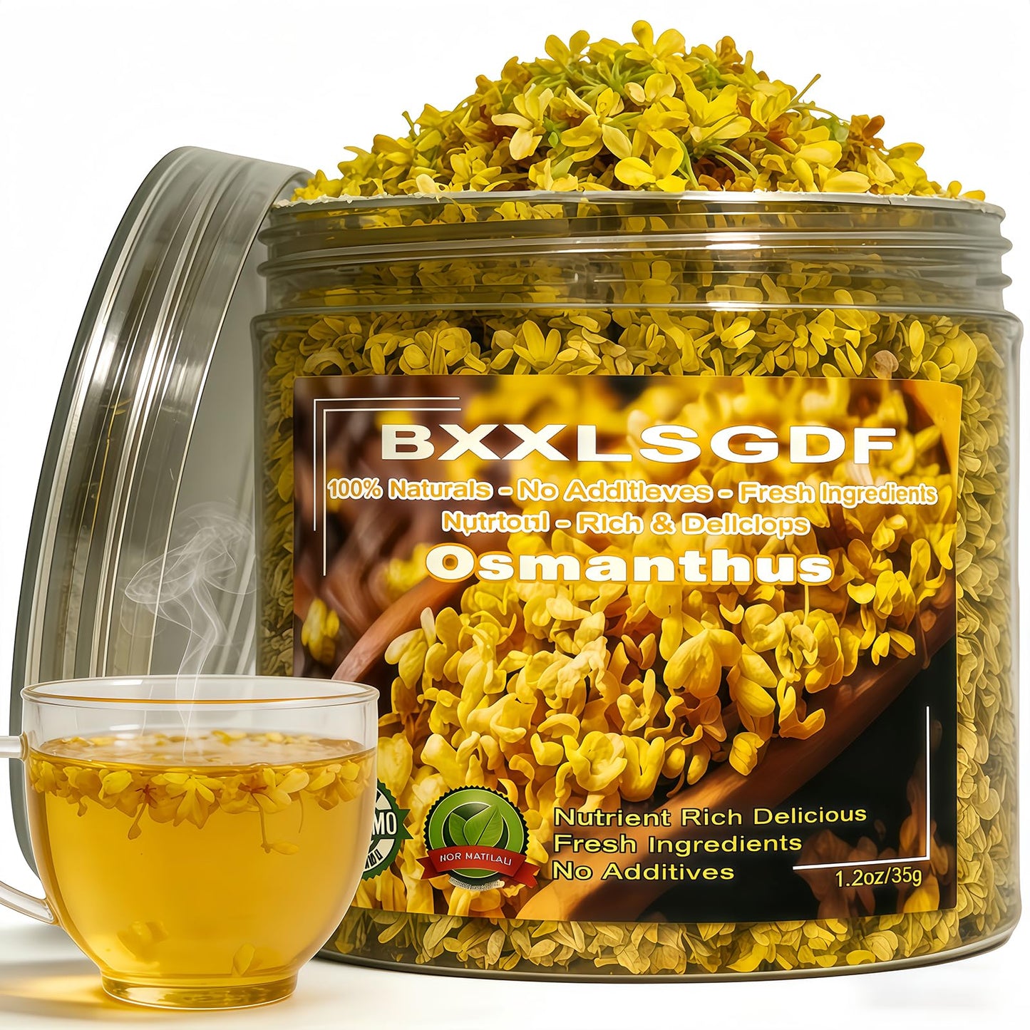 Dried Osmanthus Flowers - Fragrant Loose Leaf For Tea Baking & Infusions - Top-Grade Grade - 1.2 Oz 35 G