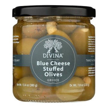 Divina Olives Stuffed With Blue Cheese, 7.8 Ounce (Pack Of 6)