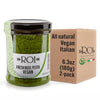 ROI Vegan Pesto Sauce - Gluten Free, Keto Friendly, Non-GMO - 6.3 oz (Pack of 2)