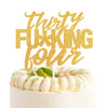 LINGBOOM Gold Glitter Cake Toppers for 34th Birthday Party Decorations, 34 Size, Model B08GKQMVPC_CA NARF