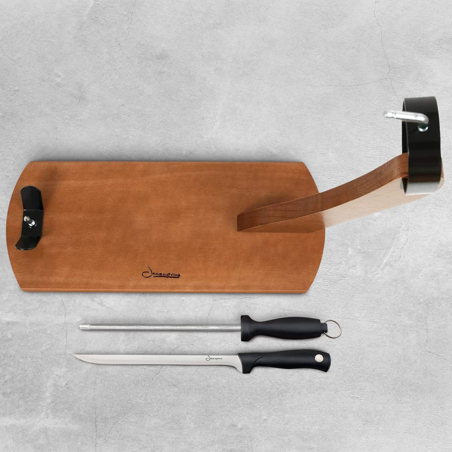 Jamonprive Ham Stand Spain - Jamonero Ham Holder for Spanish Hams and Italian Prosciutto