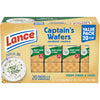 Lance Sandwich Crackers, Captains Wafers Cream Cheese and Chives, 20 Packs, 6 Sandwiches Each