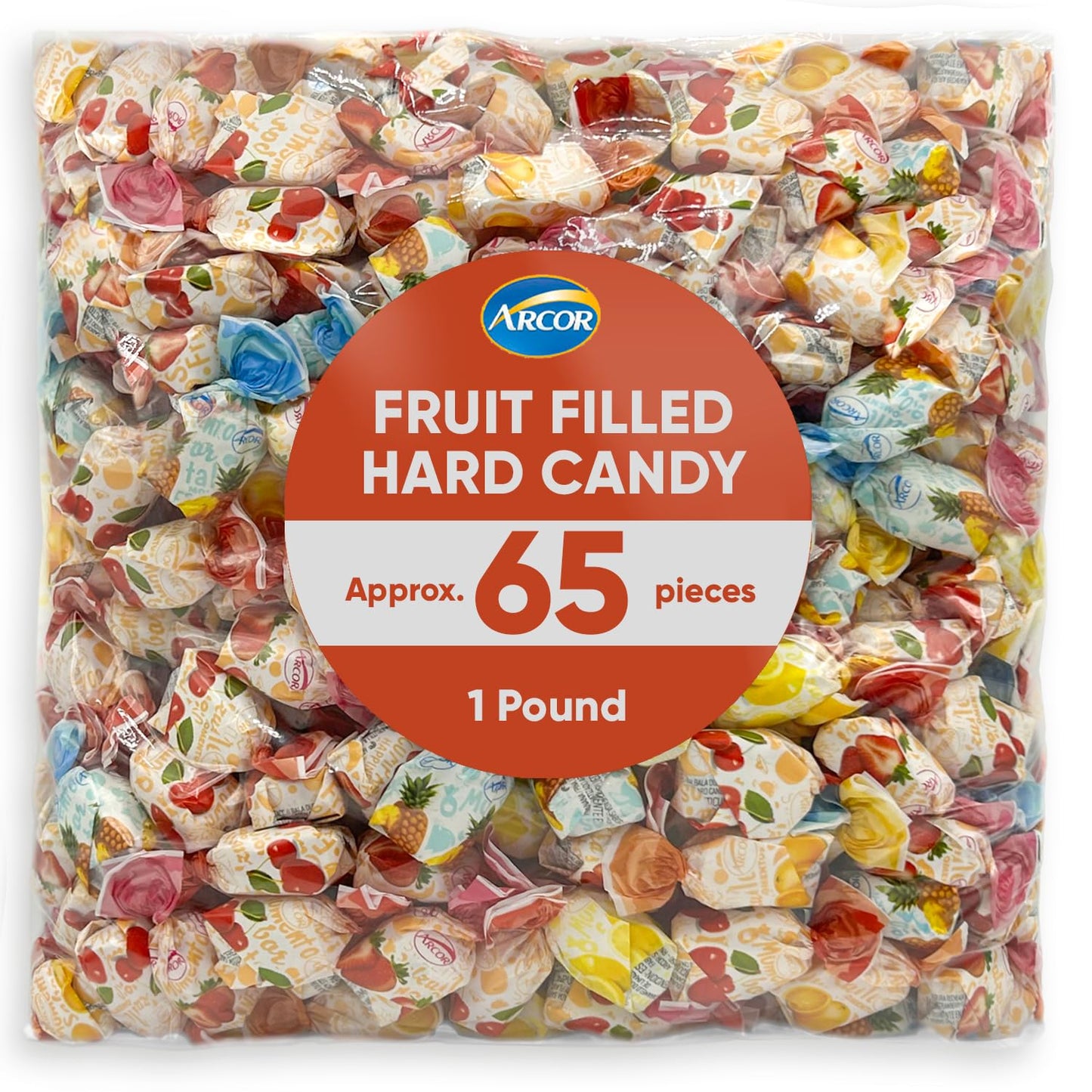 Fruit Filled Hard Candy -1 Pounds Approx 65 Pieces