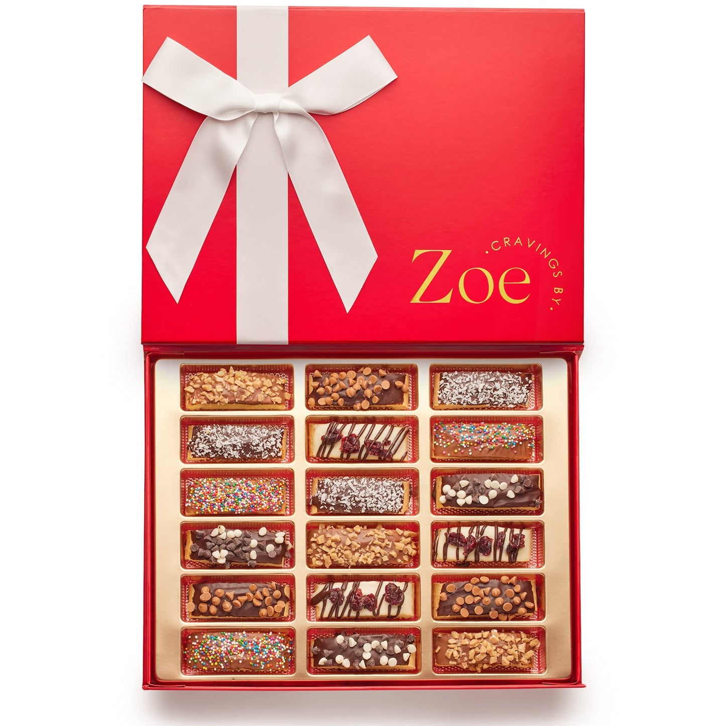 CRAVINGS BY ZOE Gourmet Chocolate Bar, 1/2lb Real Belgian Milk Chocolate with Creamy Pistachio & Toasted Kataifi Filling