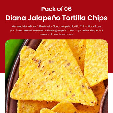 Diana Jalapeo Tortilla Chips 3.84Oz (Pack Of 6)