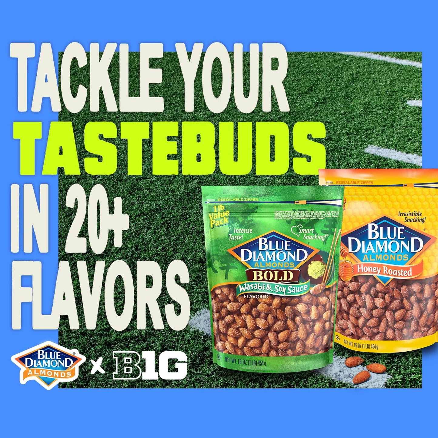 Blue Diamond Almonds Honey Roasted Snack Almonds, Honey Roasted, 1 Pound (Pack Of 1)