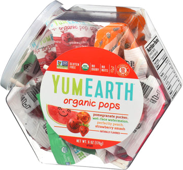 Yumearth Organic Fruit Lollipops, 6 Ounce Container