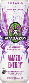 Sambazon Acai Berry Pomegranate Energy Drink 12 Fl Oz Can