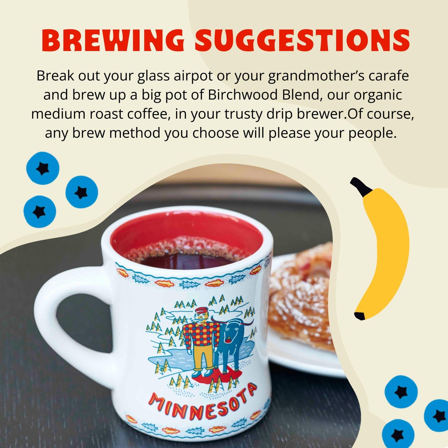 Peace Coffee Birchwood Breakfast Blend | 5 Lb Whole Bean Medium Roast | Organic Fair Trade | Smooth, Mild Favor | Shade Grown, F