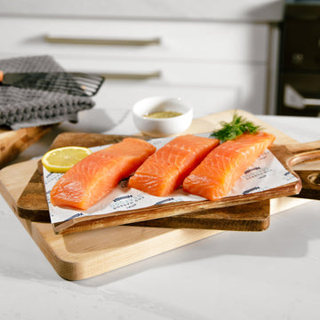 Rastellis Faroe Island Salmon Portions, 6 oz each, 10 Pack, 3.75 lbs Total