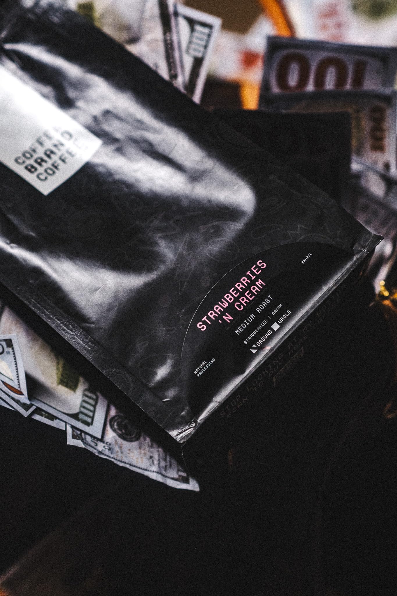 Strawberries 'N Cream Ground Flavored Coffee Brand Coffee | Sweet, Smooth, And Velvety Texture For A Deliciously Unique Coffee E