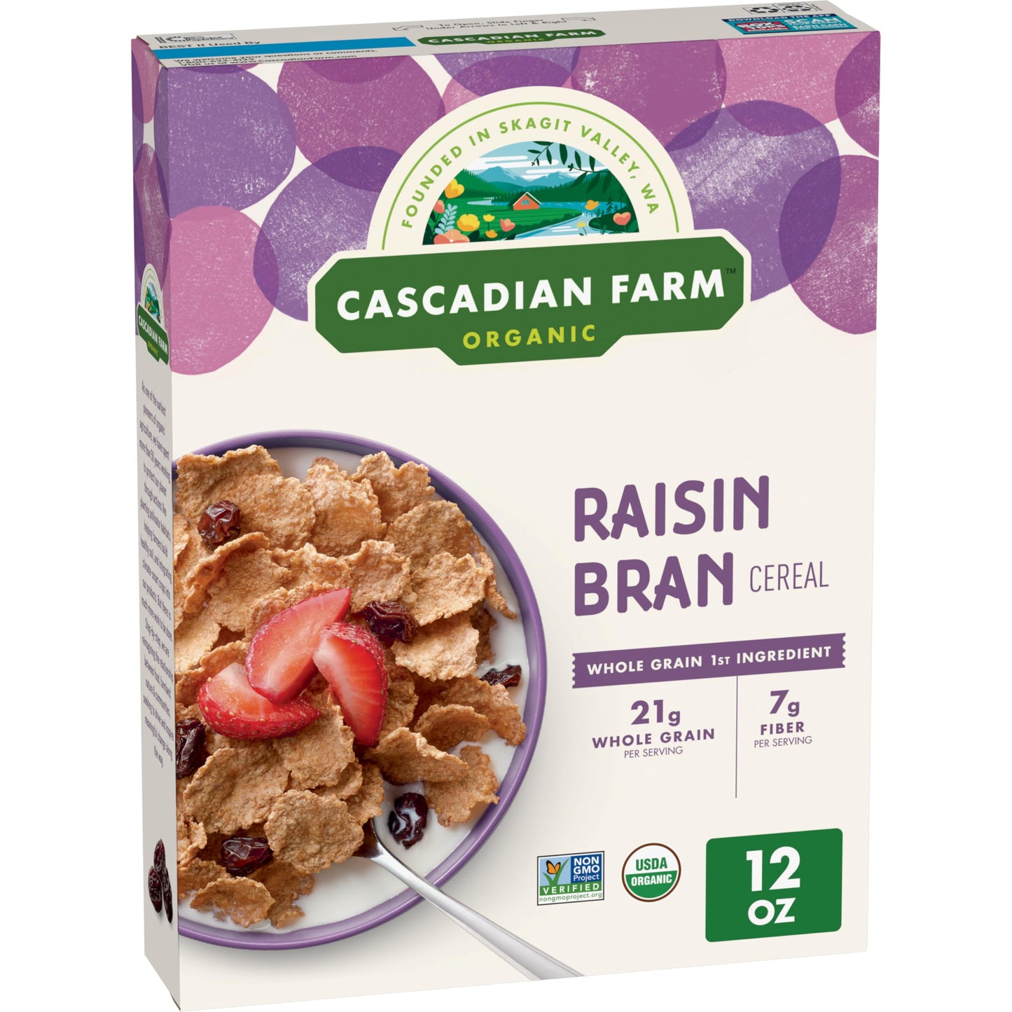 Cascadian Farm Organic Raisin Bran Cereal 12 Oz