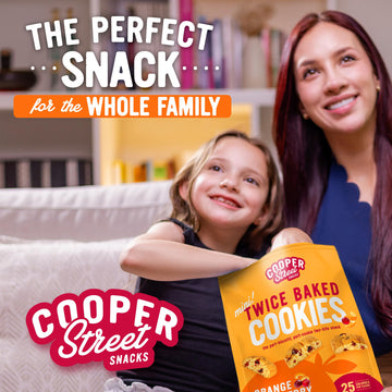 Cooper Street Twice-Baked Orange Cranberry Biscotti Cookies (16 oz - Pack of 4) - Over 50 Biscotti per Bag Loaded with Real Frui