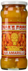 Incas Food, Aji Amarillo Enteros en Salmuera, Yellow Hot Pepper Whole in Brine, 20 Ounce