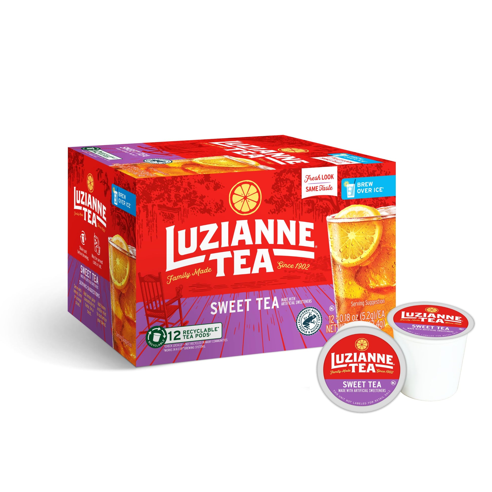 Luzianne Sweet Iced Tea Single Serve Pods, 12Ct Box (Pack Of 1)