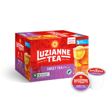 Luzianne Sweet Iced Tea, Single Serve K-Cup Pods, 12 Count