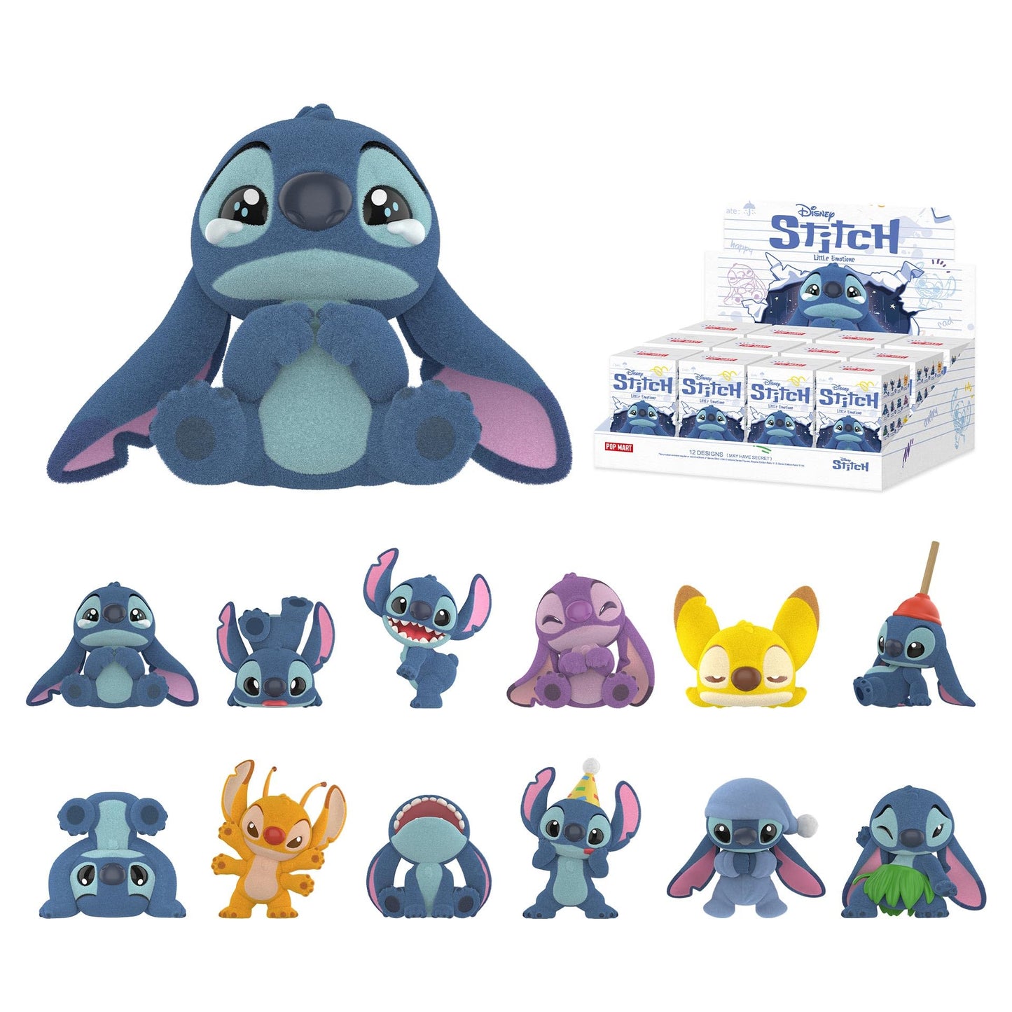 Pop Mart Disney Stitch Little Emotions Series Figures Blind Box Figures Random Design Action Figures Collectible Toys Home Decorations Holiday Birthday Gifts For Girls And Boys Whole Set