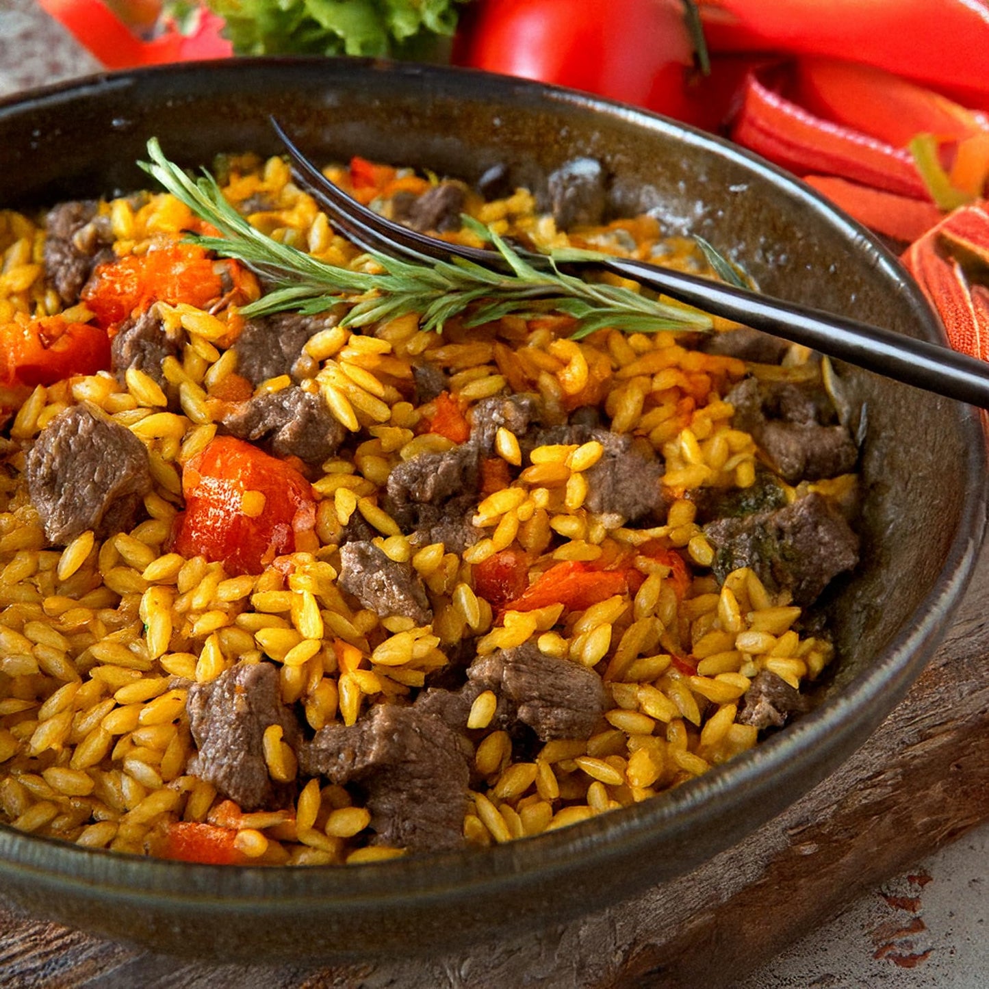 Golden Orzo Pasta - Natural Rice-Shaped for Soups & Salads, 32 Oz