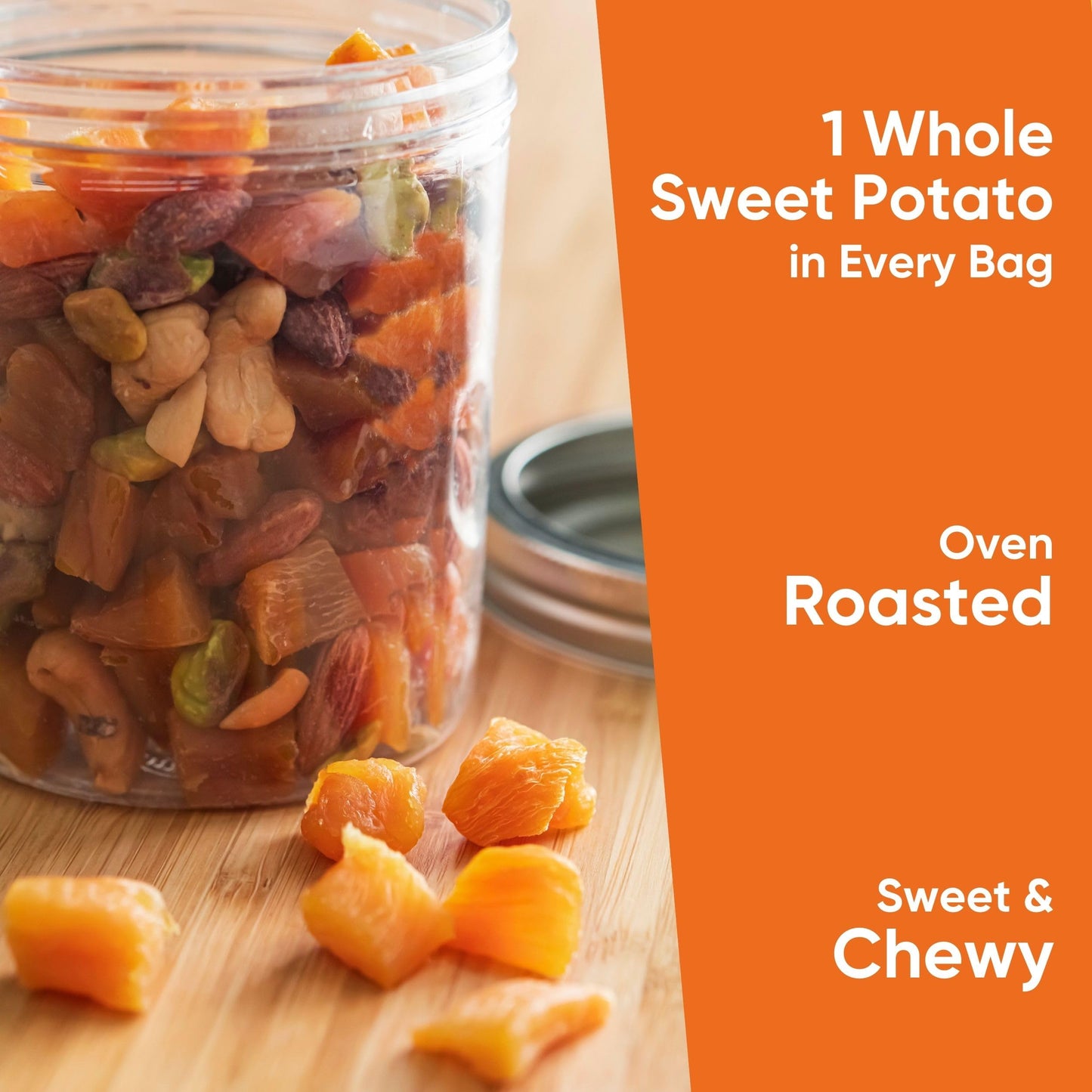 Yammy 1 Ingredient Superfood Snack (Variety Pack), Healthy Dried Sweet Potato Sticks, Mango Crisps, Dragon Fruit Chips, Exotic L