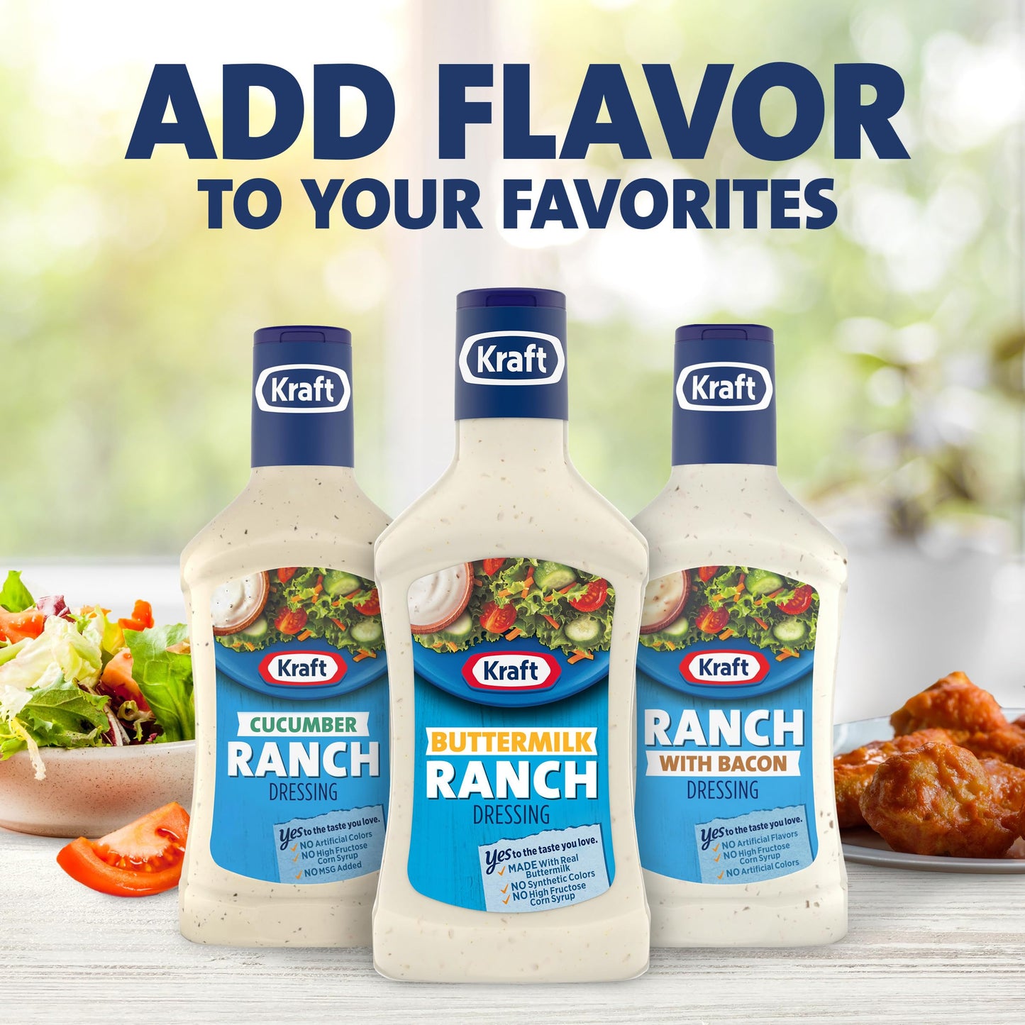Kraft Buttermilk Ranch Salad Dressing (16 Fl Oz Bottle)