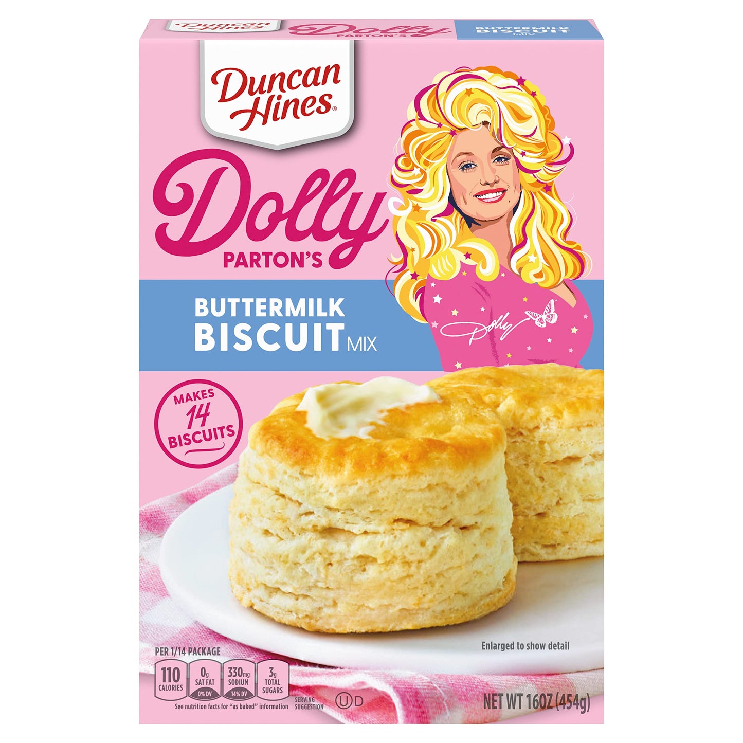 Duncan Hines Dolly Parton'S Buttermilk Biscuit Mix, 16 Oz.