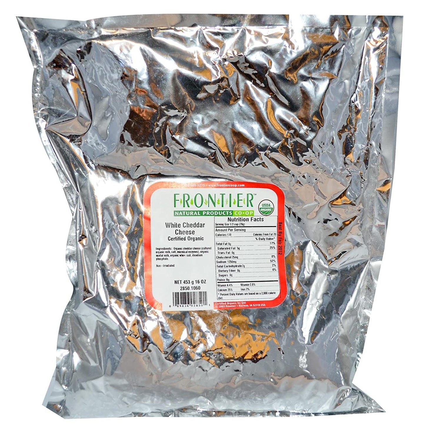 Frontier Co-Op Organic White Cheddar Cheese Powder 1Lb