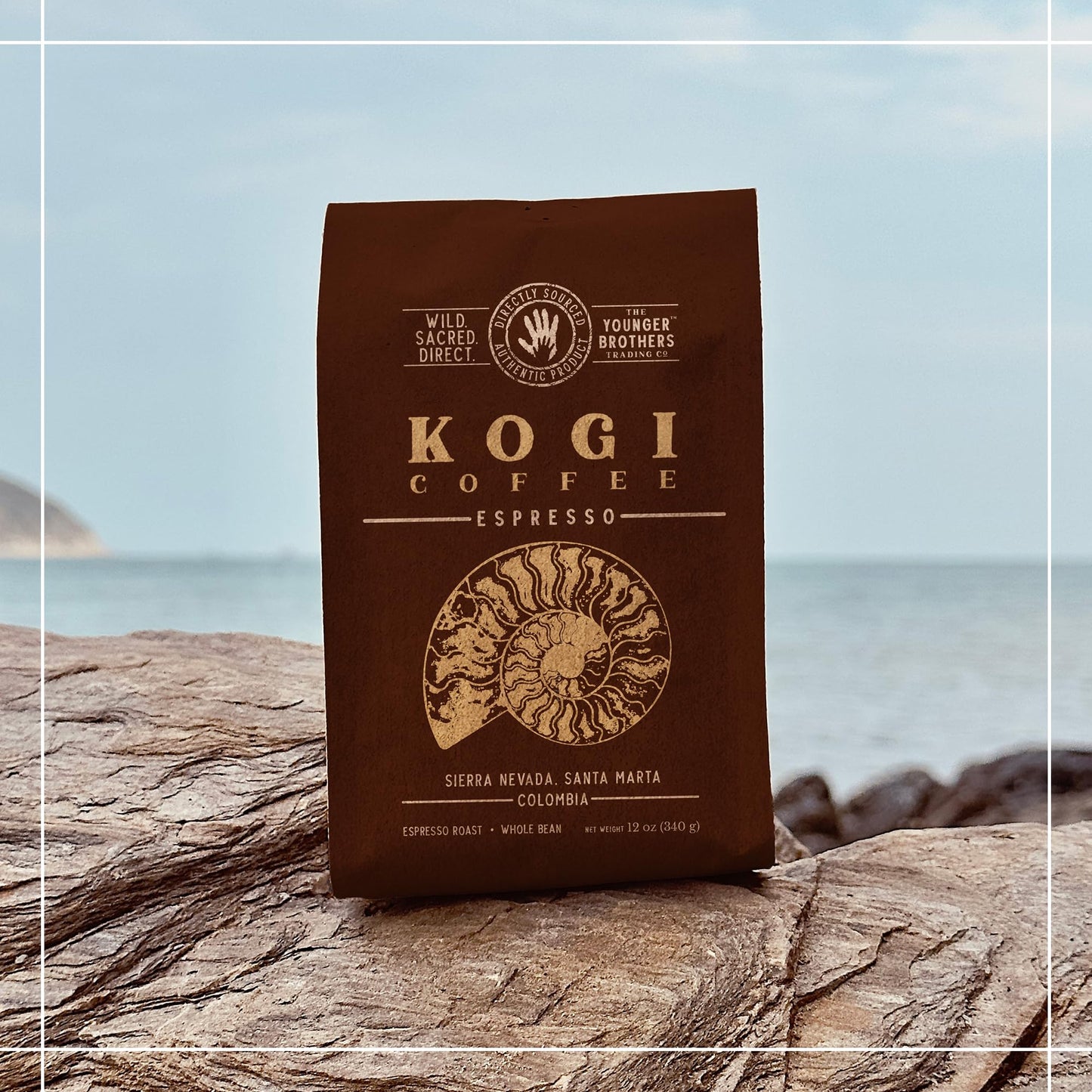 The Younger Brothers Trading Co. Kogi Coffee - Ethically Sourced Colombian Whole Bean Espresso Roast, 35.2 oz