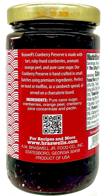 Braswell'S Cranberry Preserves