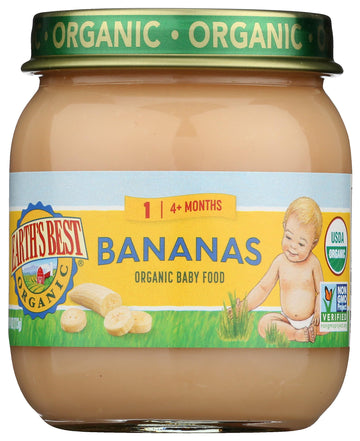 Earth'S Best Strained Banana Organic, 4 Oz