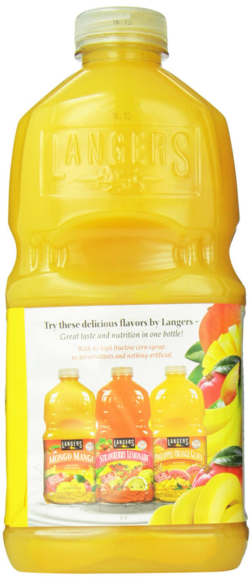 Langers Juice, Mango Banana Nectar, 64 Ounce (Pack Of 8)