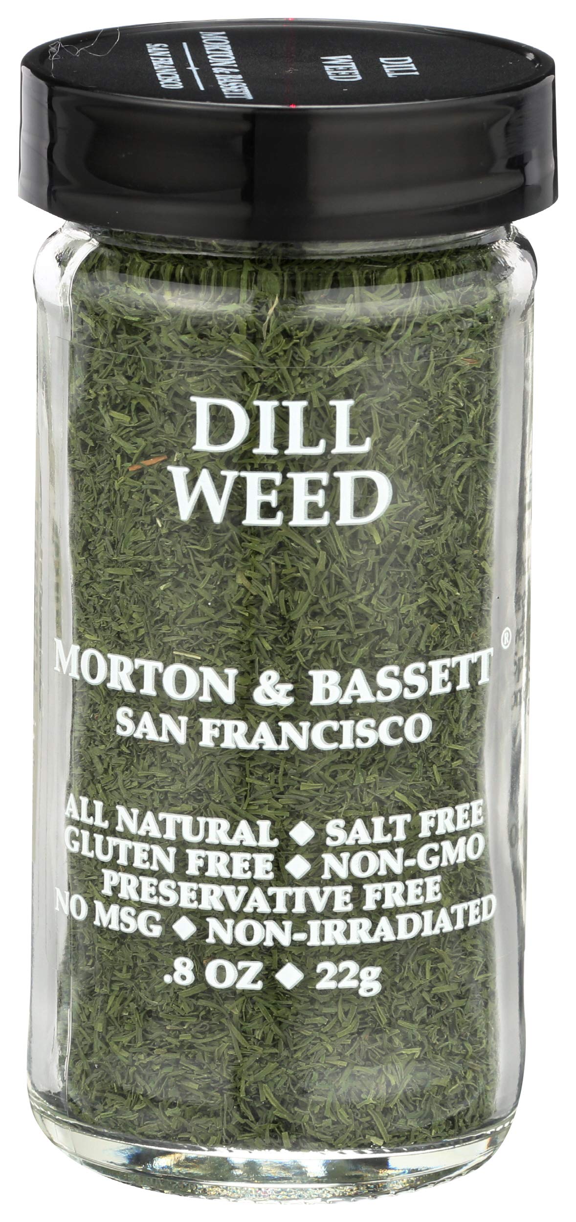 Morton & Bassett Dill , 0.8 oz – Non-GMO, Salt-Free, Fresh and Fragrant Herb for Sauces, Salads & Pickling