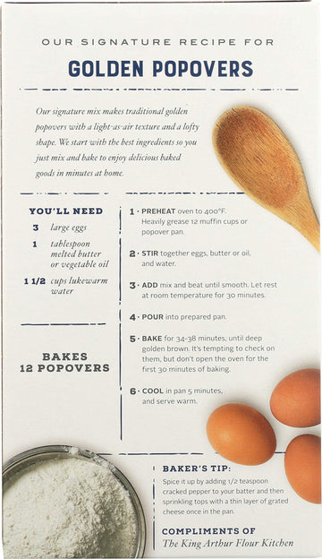 King Arthur Popover Mix, 9-Ounce