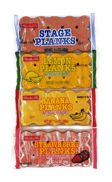 Uncle Als Stage Planks Bulk Variety Pack (Original, Banana, Lemon, and Strawberry)