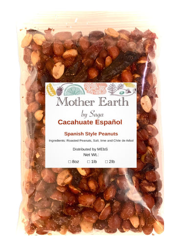 Cacahuate Espaol - Roasted Peanuts Lime Salt With Chile De Arbol - Cacahuate Sal Limon Y Chile De Arbol Authentic Mexican Style