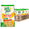 Late July Snacks Thin and Crispy Organic Tortilla Chips with Sea Salt, 10.1 oz Bag (Pack of 9)