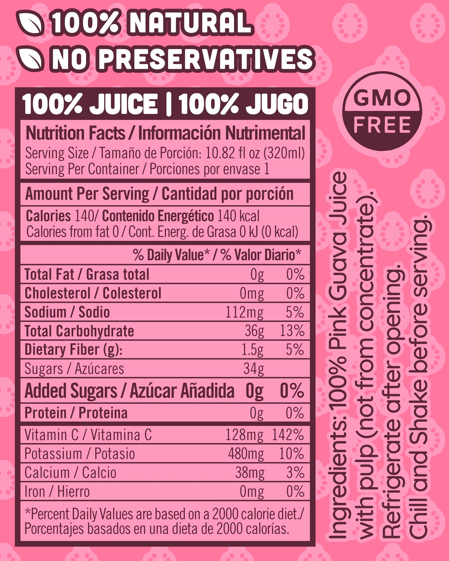 Nilo Guava Juice | 100% Squeezed Guayaba Pink Guava | No Sugar Added | Not From Concentrate | 10.8 Oz (Pack Of 12)