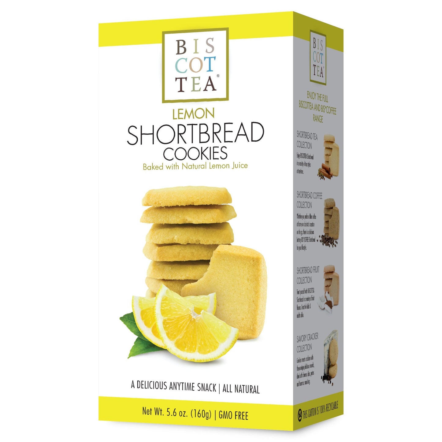 Biscottea Lemon Shortbread Cookie (8 Cookies)