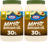 Kraft Mayo with Avocado Oil Reduced Fat Mayonnaise (30 fl oz Jar) (Pack of 2)