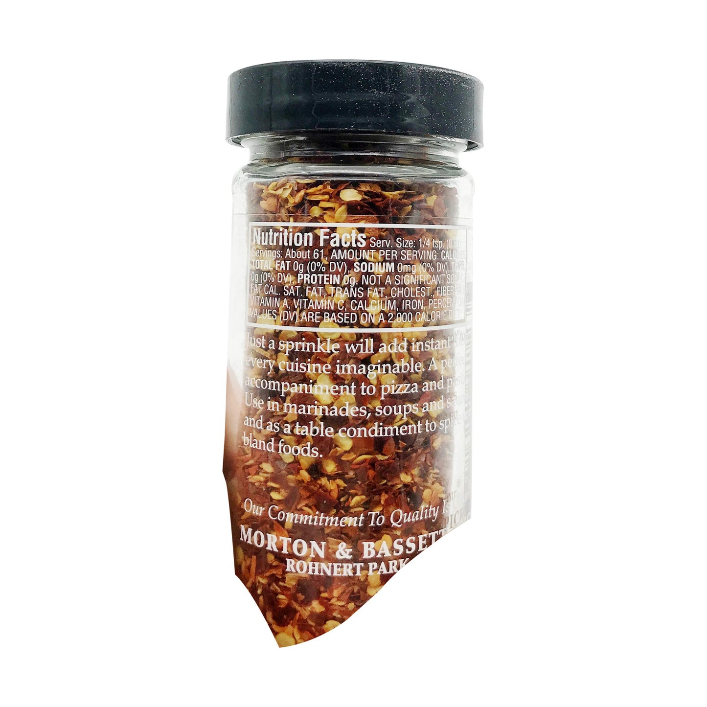 Morton & Bassett Crushed Red Chili Flakes Spice, Salt-Free, Non-GMO, 1.3oz