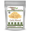 The Spice Way Minced Garlic - 8 Oz - Us Grown Whole Bulk Dehydrated Dried Garlic Flakes, More Coarse Than Dry Powder