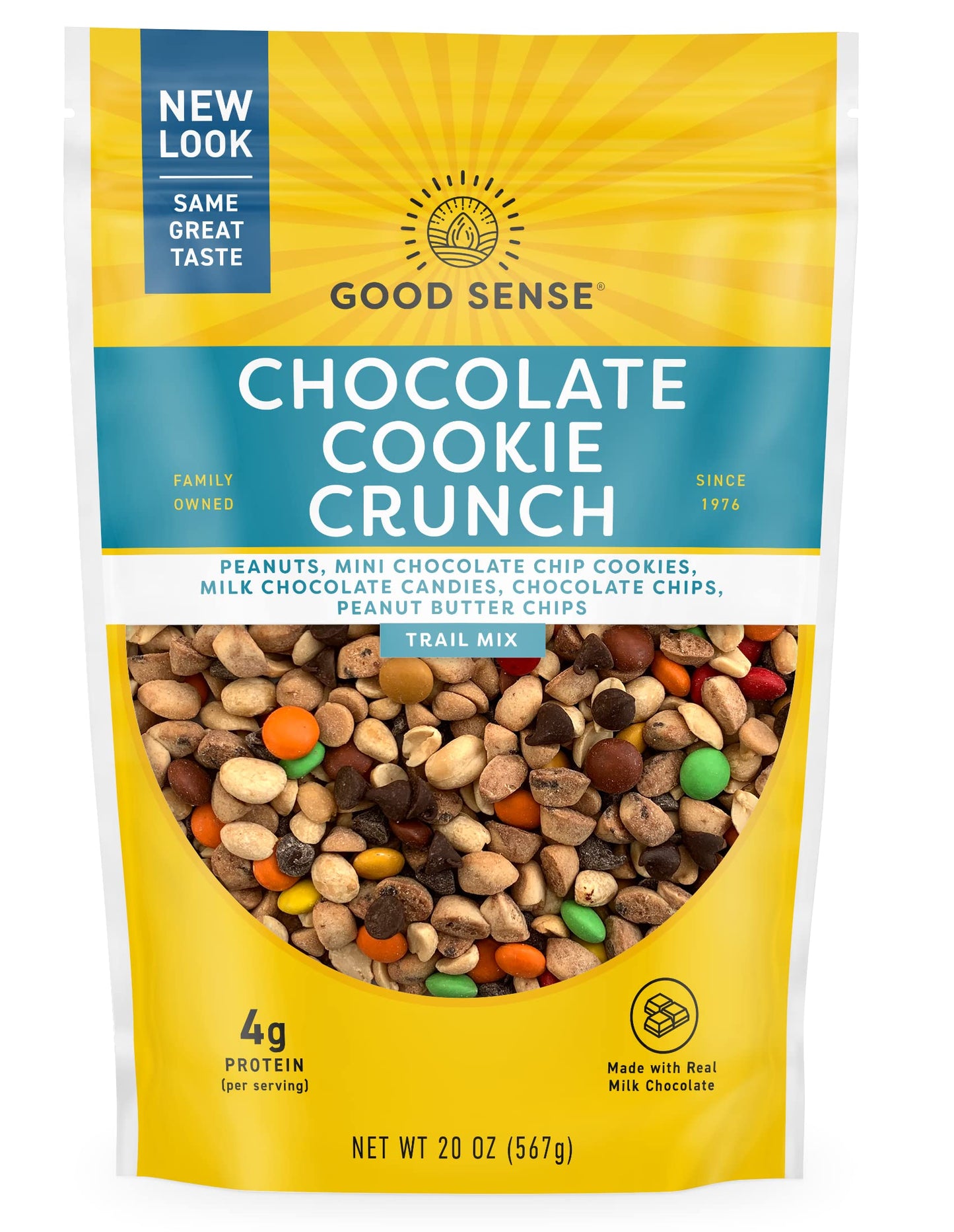 Good Sense ; Snack Mix ; Chocolate Cookie Crunch - Sweet Indulgence Trail Mix - Pack of 5 - 20 Ounce (20 OZ) Bags