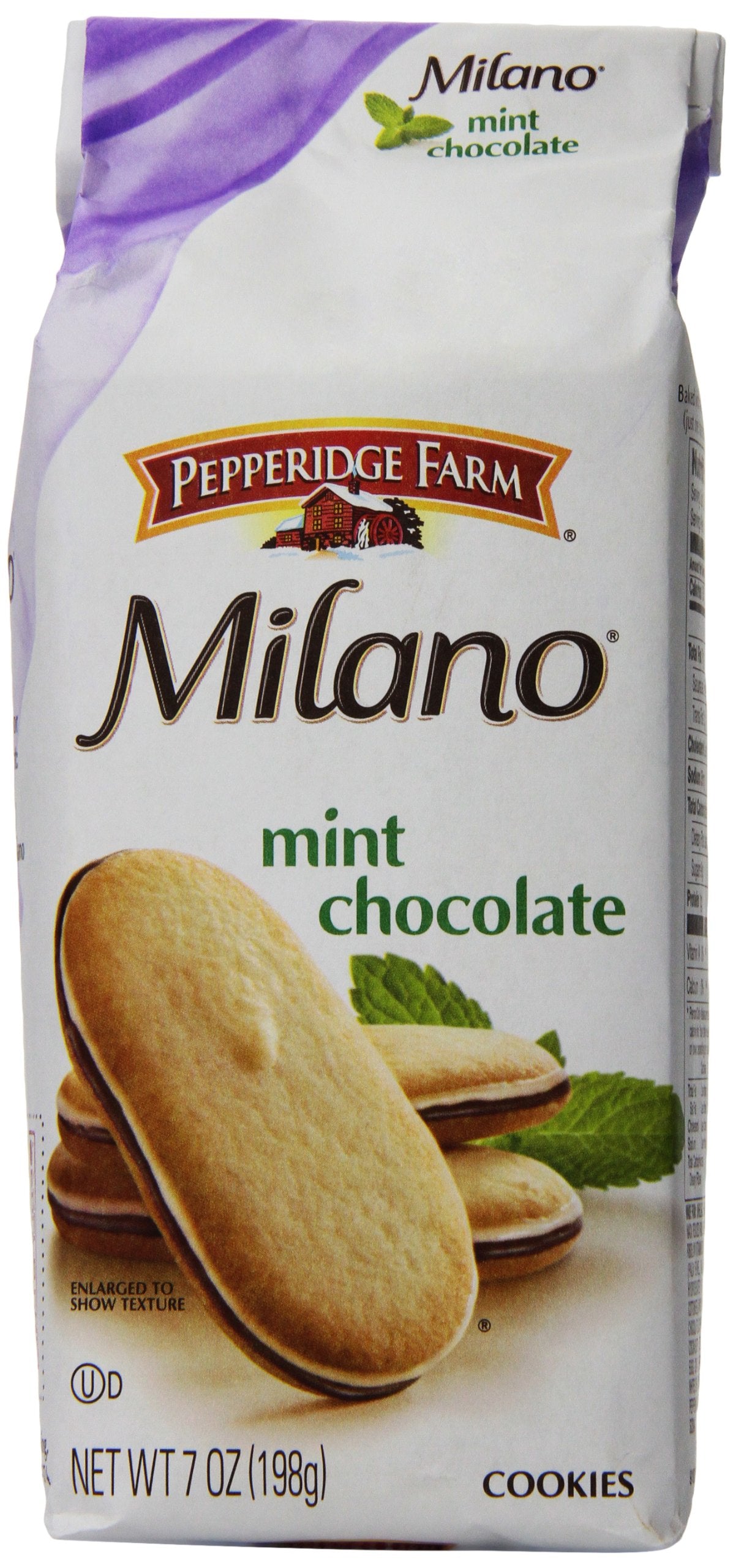 Pepperidge Farm Milano Cookies, Mint, 7 Ounce (Pack of 12)