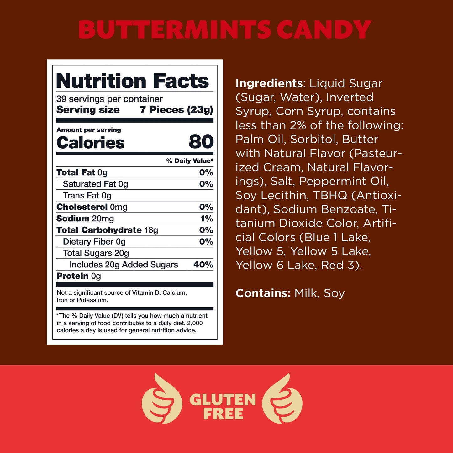 Buttermints Candy Pastel Colors, 2-Pound Pack