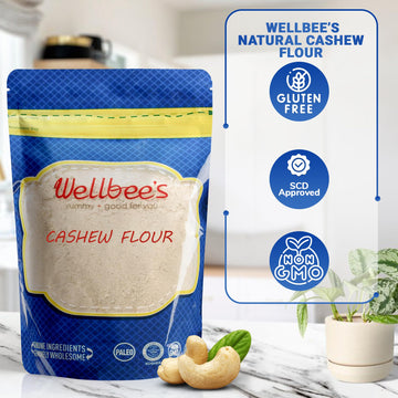 Wellbee'S Cashew Flour - Gluten Free Nut Flour - Finely Ground Powder For Baking - Non Gmo - No Additives - Scd Approved (1 Lb.)