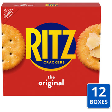 RITZ Original Crackers, Snacks for Kids and Adults, Bulk Lunch Snacks, 12 - 13.7 oz Boxes
