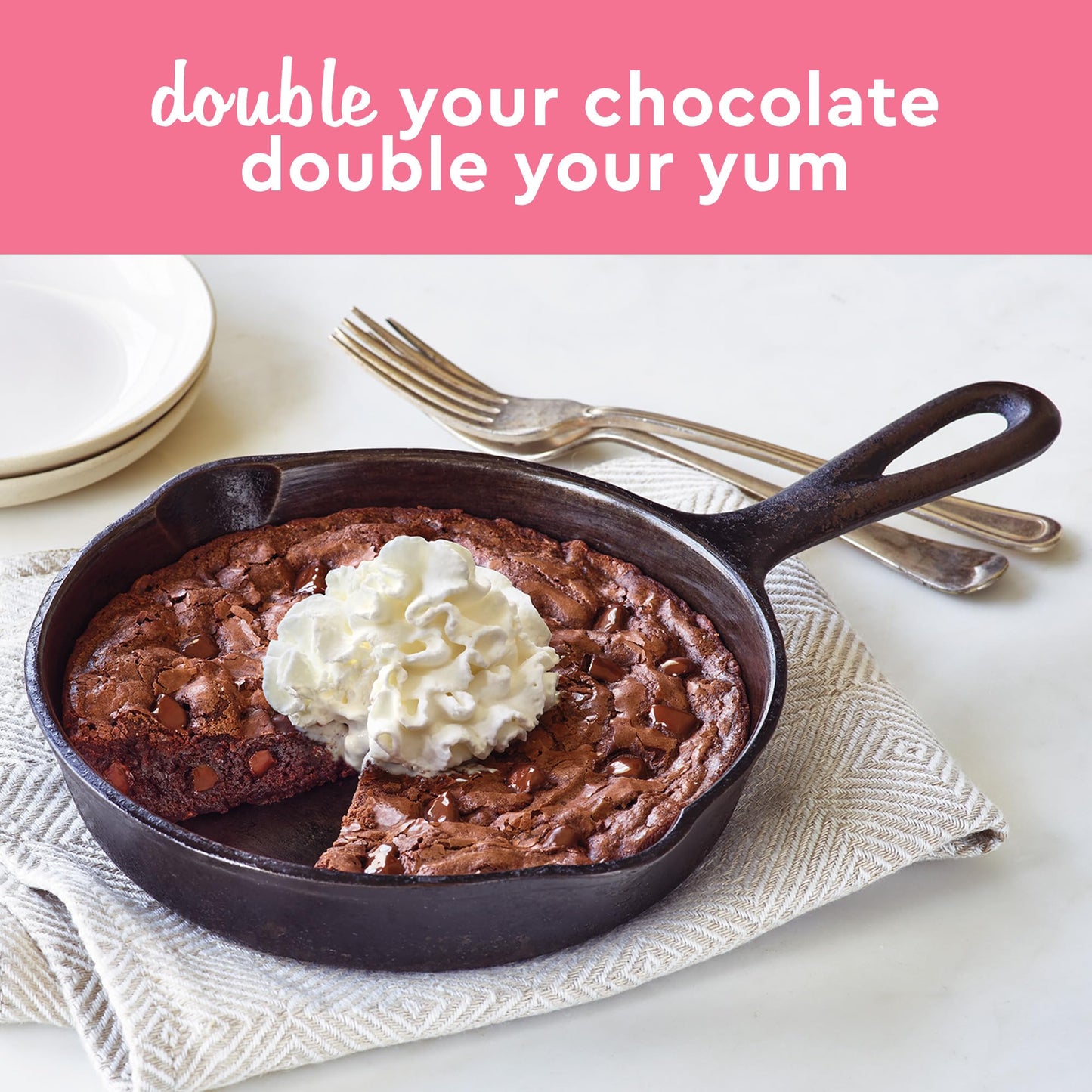 Duncan Hines Easy Brownie Kit, Double Fudge Mix, 7.7 OZ - Perfect for Quick and Delicious Brownies