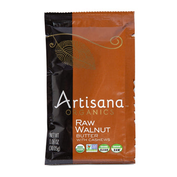 Artisana Organics Raw Walnut Butter with Cashews - No Sugar Added, Just Two Ingredients - Vegan, Paleo, Keto Friendly Snack, 1.0
