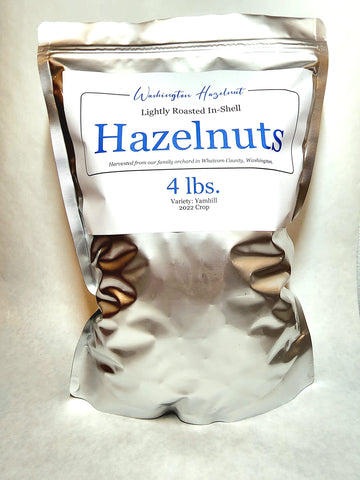 Generic Roasted Hazelnuts in Shell - 4 Lbs - Grown in Family Orchard, Washington State