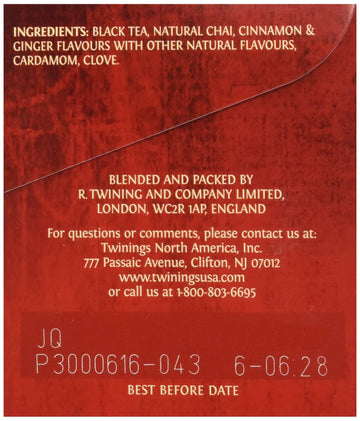 Twinings Tea Chai Tea, 20 Ct